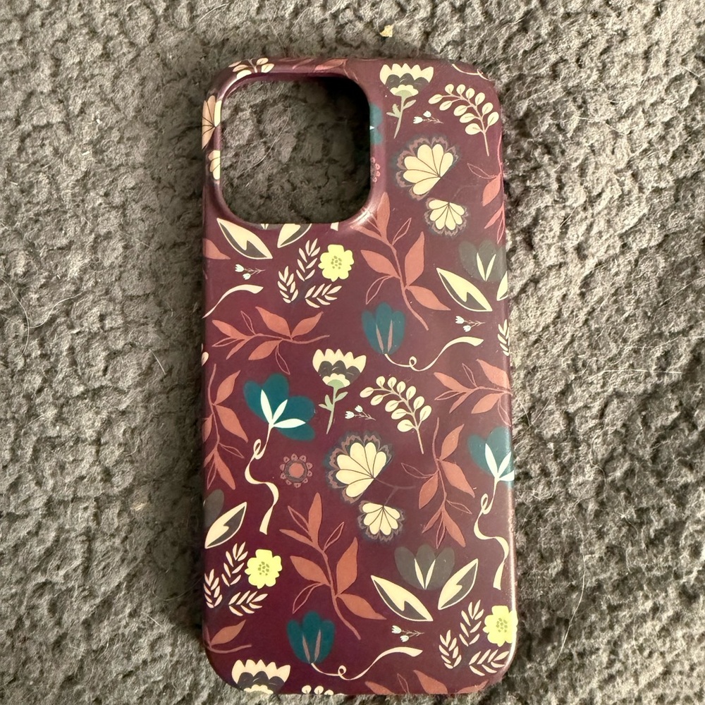 heyday Burgundy Floral Phone Case